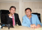 1-Gen Pervez Musharraf and Mr Najib Khan at Head Office
